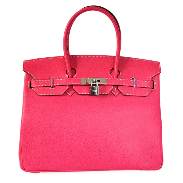 H35PSPS Hermes Birkin 35CM Palm strisce di cuoio a Peach con Si